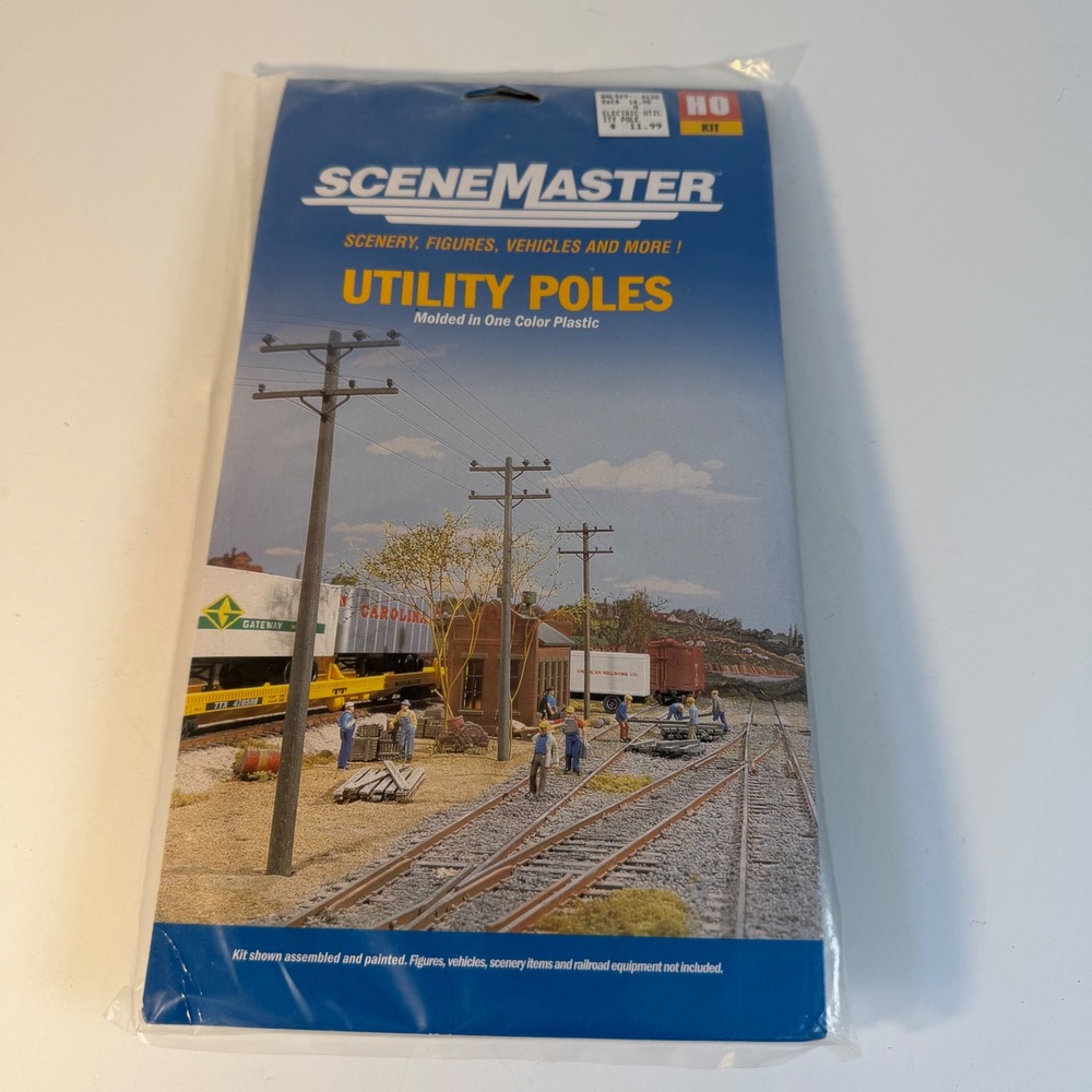 Walthers SceneMaster 949-4120 HO Scale Electric Utility Pole Set Kit 24 Pack